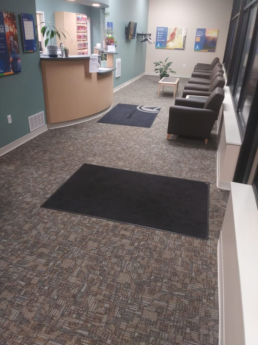 Commercial carpet tile flooring installed by Forever Flooring