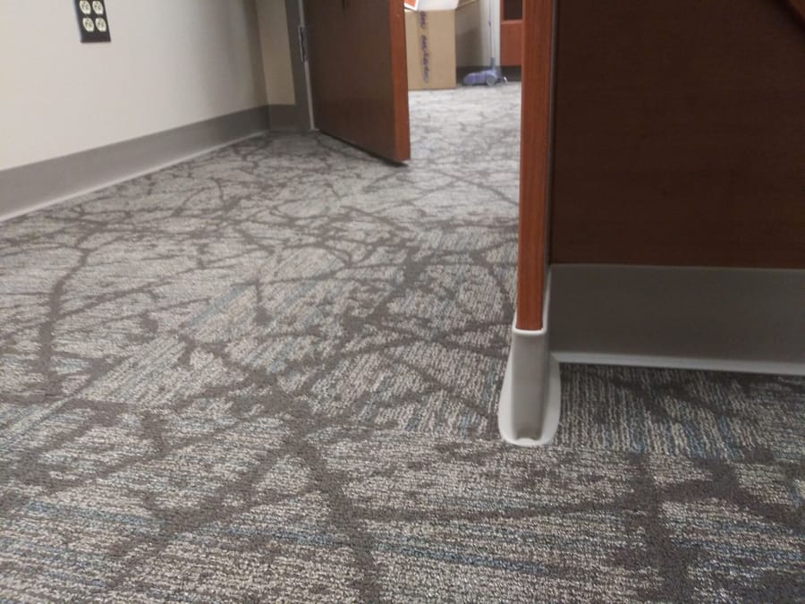 Commercial carpet tile flooring installed by Forever Flooring