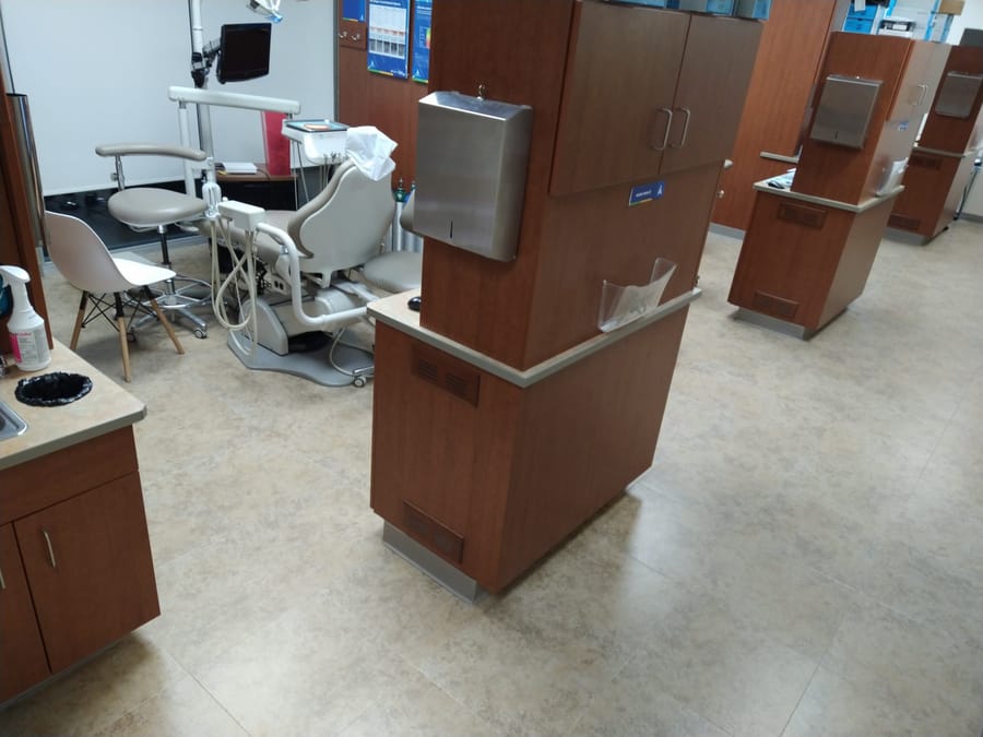 Commercial vinyl tile flooring installed by Forever Flooring