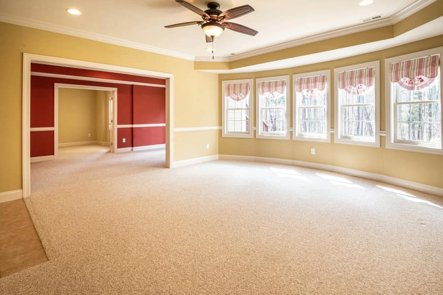 Carpet installed in a residential home by Forever Flooring