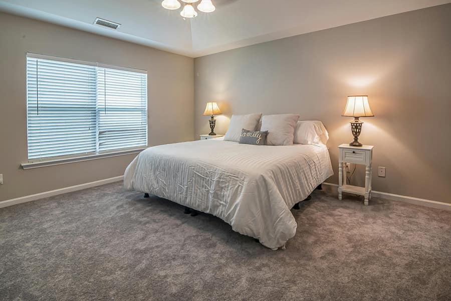 Carpet installed in a residential home by Forever Flooring
