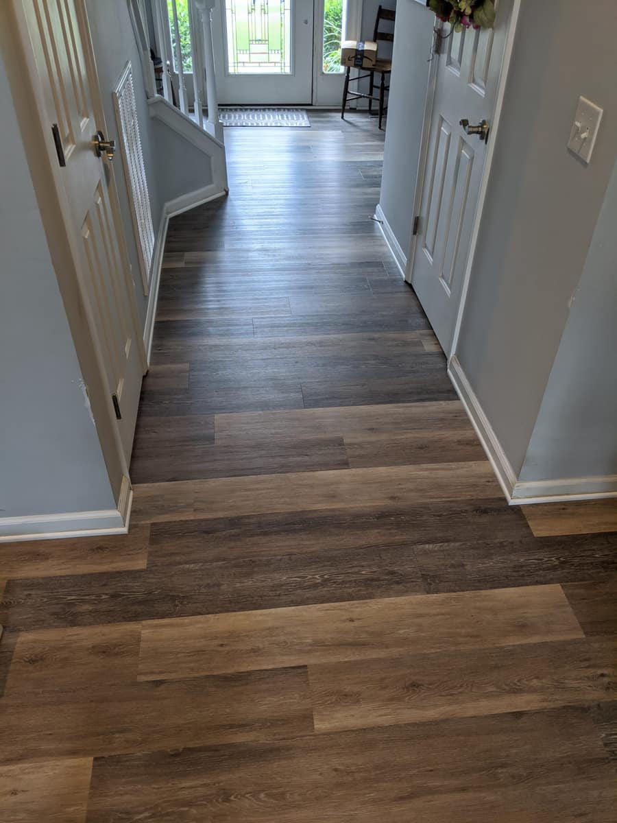 Luxury vinyl plank flooring installed by Forever Flooring