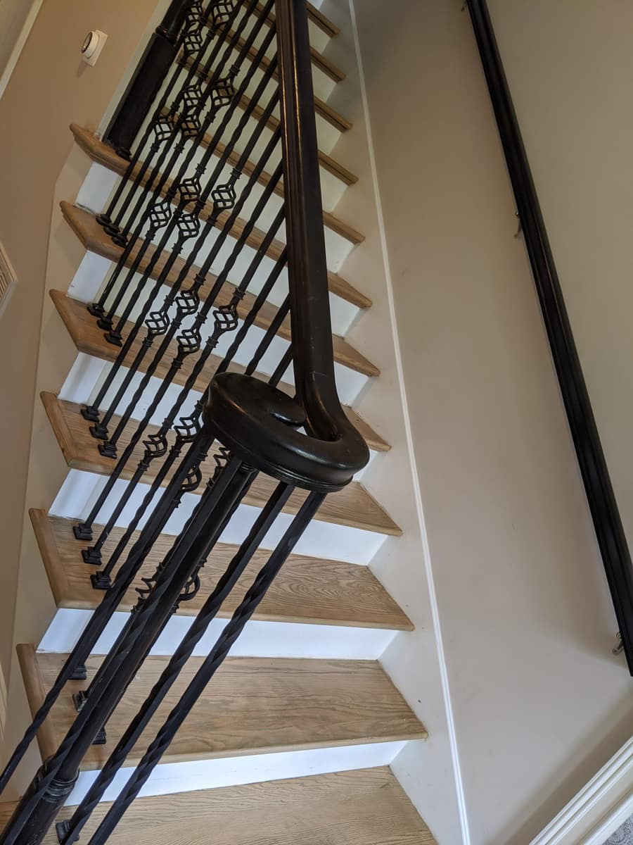 Custom stairs and railings crafted by Forever Flooring