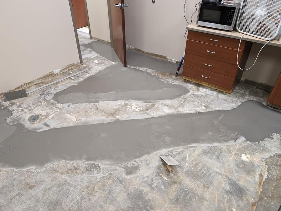 Subfloor repair in progress by Forever Flooring